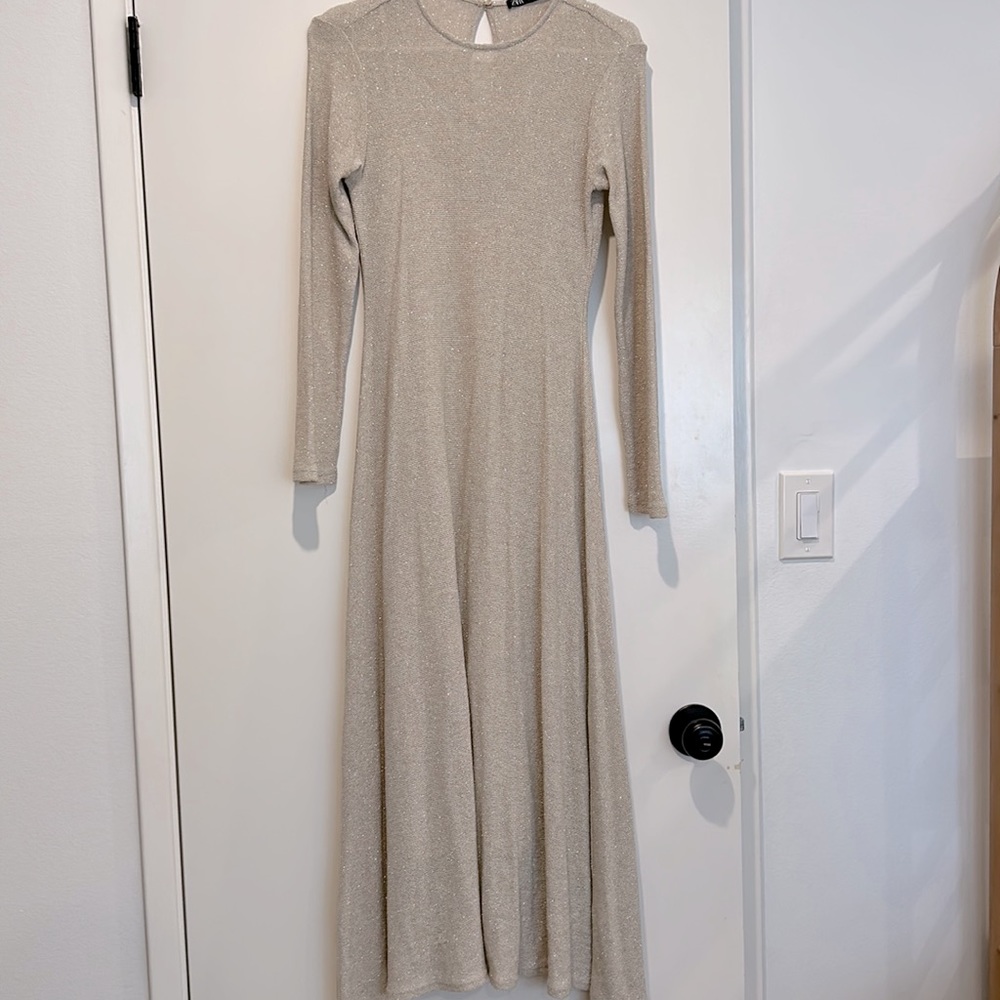 Zara Sparkle Slip Dress Size M